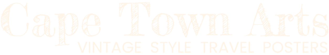 Cape Town, Boulders Beach, Muizenberg, Vintage Travel Posters Cape Town Arts